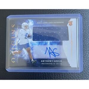 2024 Origins Anthony Gould RC Rookie Jumbo Jersey Autograph Colts RPA